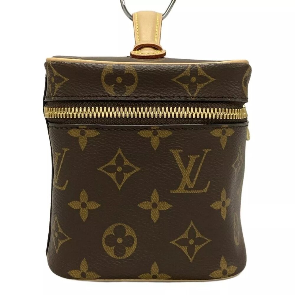 100% Auth LOUIS VUITTON Nice Mini Monogram Vanity Bag Monogram Canvas 1148-10824 - Picture 3 of 14